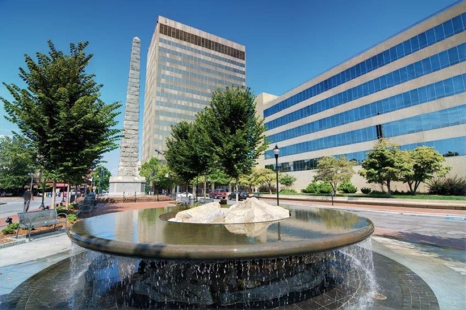 North Carolina Office With a Beautiful Fountain