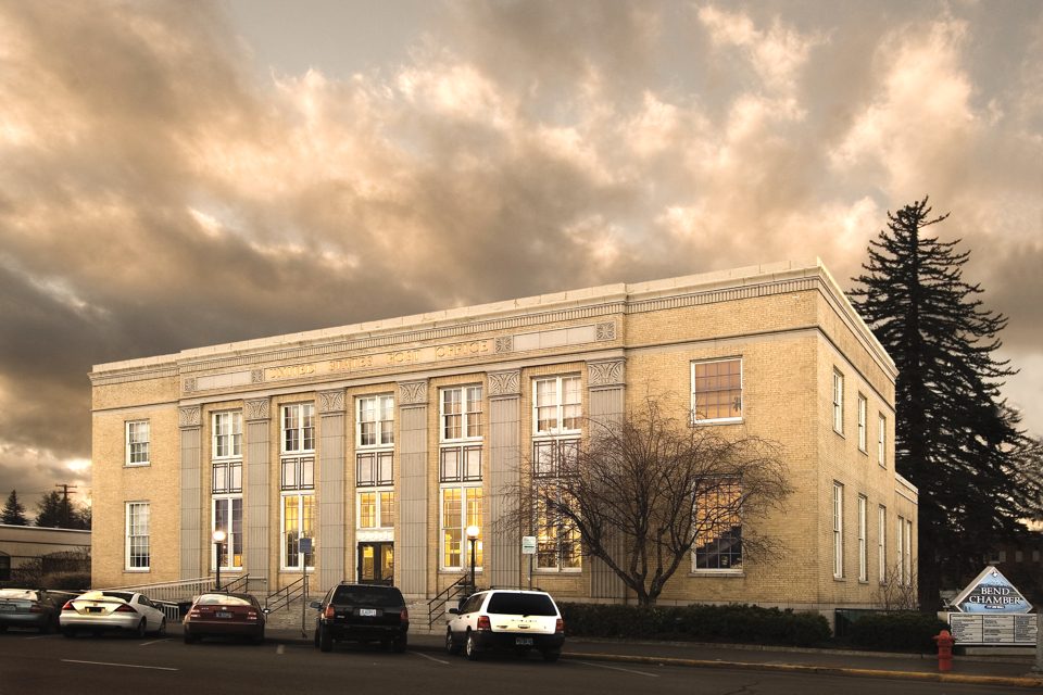 Oregon Office with Cloudy Skies